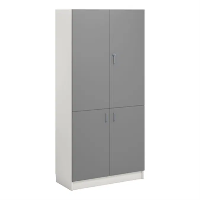 Norden material cabinet 4 solid door B100xD47xH210 white
