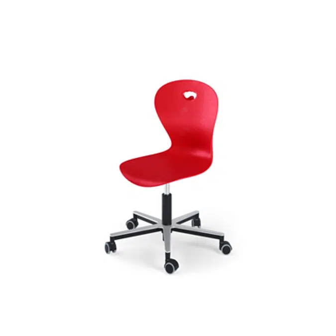 Chair Karoline gas Alu medium sh 38-50 cm with wheels