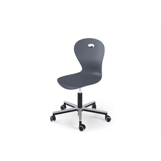 Chair Karoline gas Alu medium sh 38-50 cm with wheels