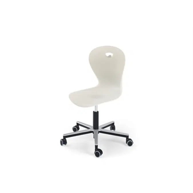 Chair Karoline gas Alu medium sh 38-50 cm with wheels