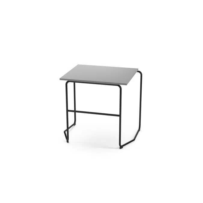 Bord Fay HT 70x60x72 cm svart understell