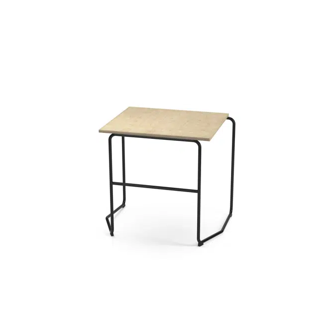 Bord Fay HT 70x60x72 cm svart understell
