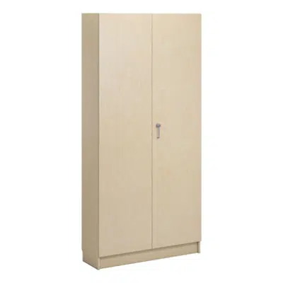 Norden material cabinet 2 solid door B100xD32xH210 birch