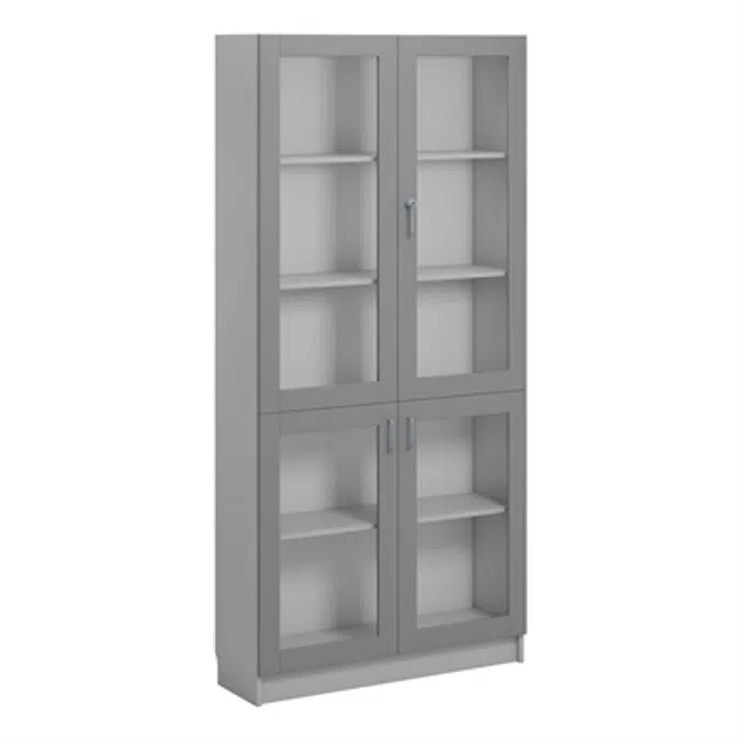 Norden material cabinet 4 glas B100xD32xH210 grey