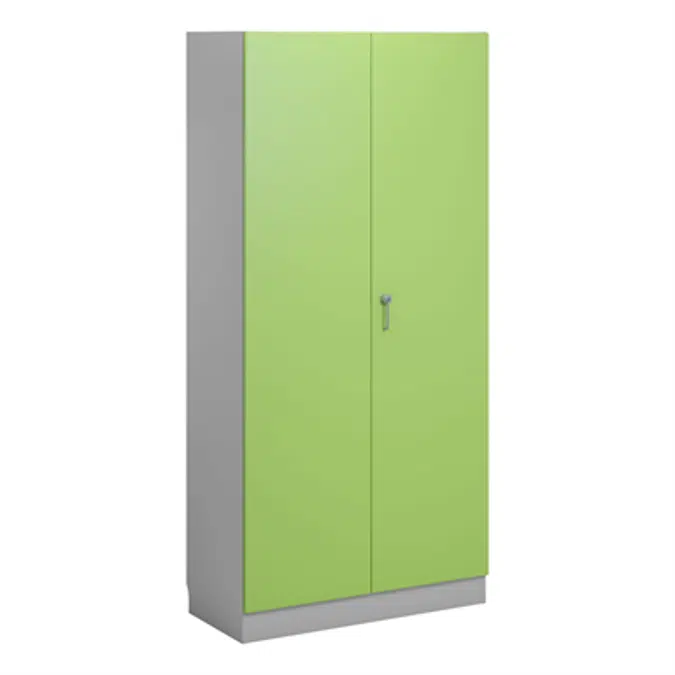 Norden material cabinet 2 solid door B100xD47xH210 grey