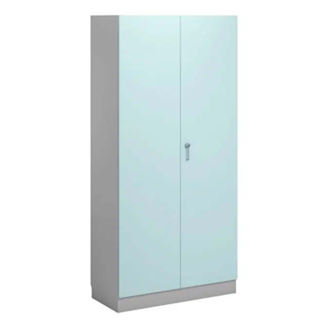 Norden material cabinet 2 solid door B100xD47xH210 grey