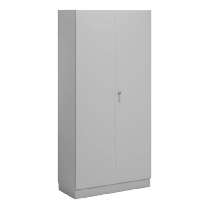 Norden material cabinet 2 solid door B100xD47xH210 grey