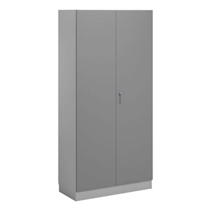 Norden material cabinet 2 solid door B100xD47xH210 grey