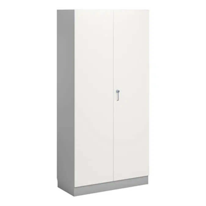 Norden material cabinet 2 solid door B100xD47xH210 grey