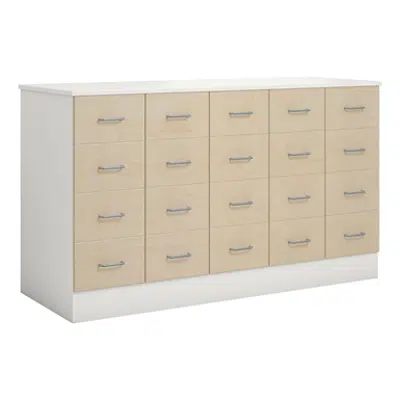 Norden merchant desk 20 drawer B152xD59xH89 white