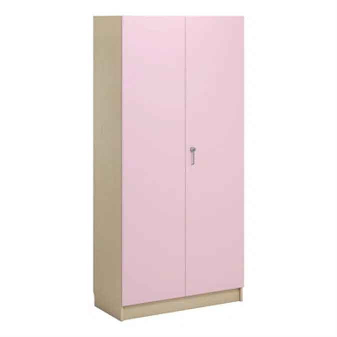 Norden material cabinet 2 solid door B100xD47xH210 birch