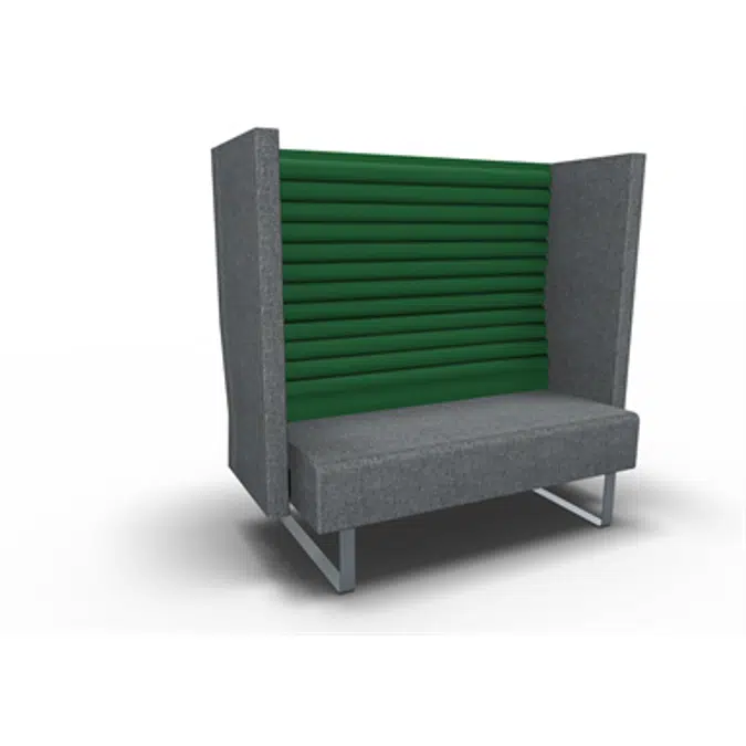 Sofa Mr Box 2-seat high back incl fabric