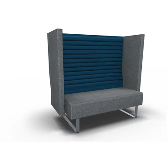 Sofa Mr Box 2-seat high back incl fabric