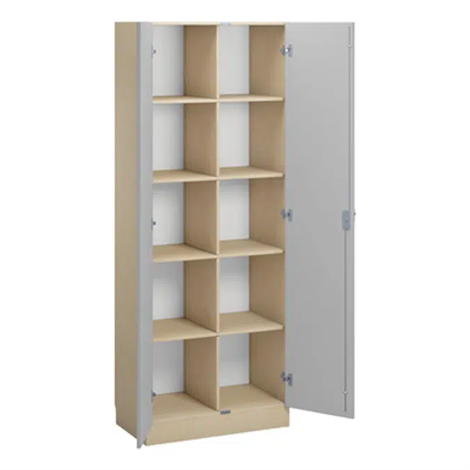 Norden material cabinet 10 tray B80xD47xH210 birch