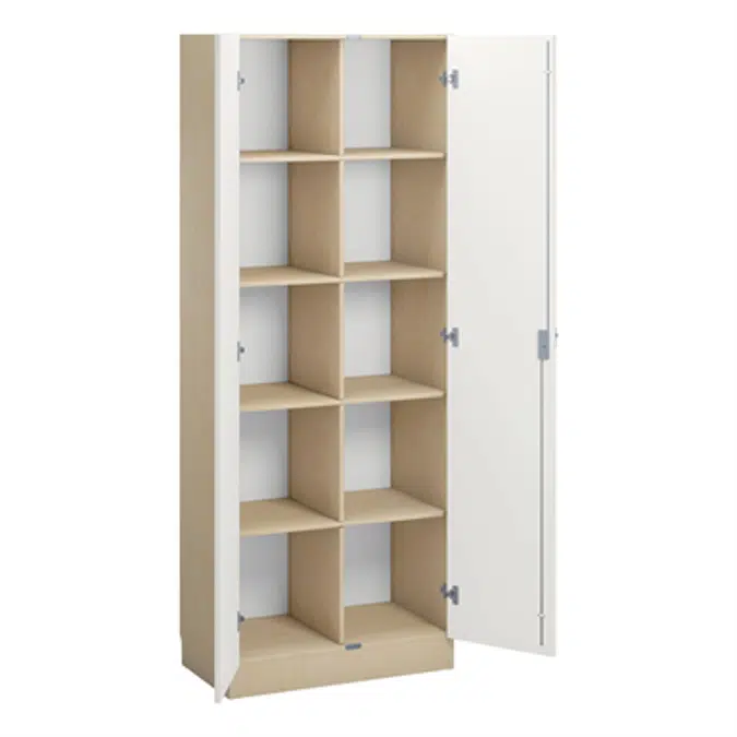 Norden material cabinet 10 tray B80xD47xH210 birch