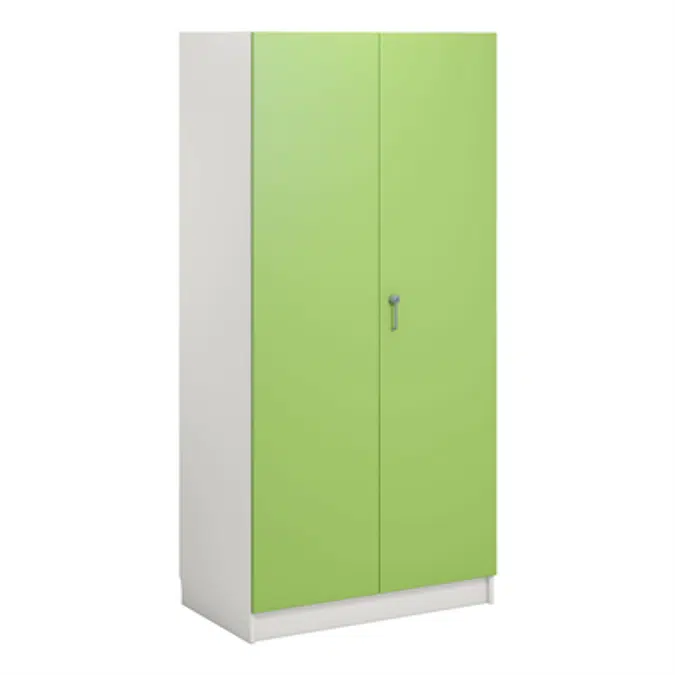 Norden material cabinet 2 solid door B100xD60xH210 white