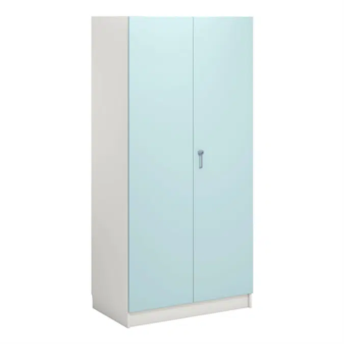 Norden material cabinet 2 solid door B100xD60xH210 white