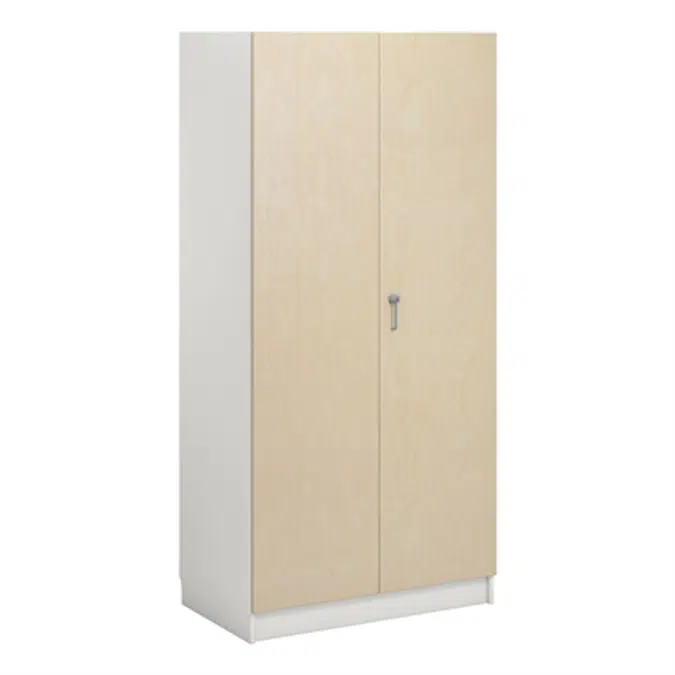Norden material cabinet 2 solid door B100xD60xH210 white