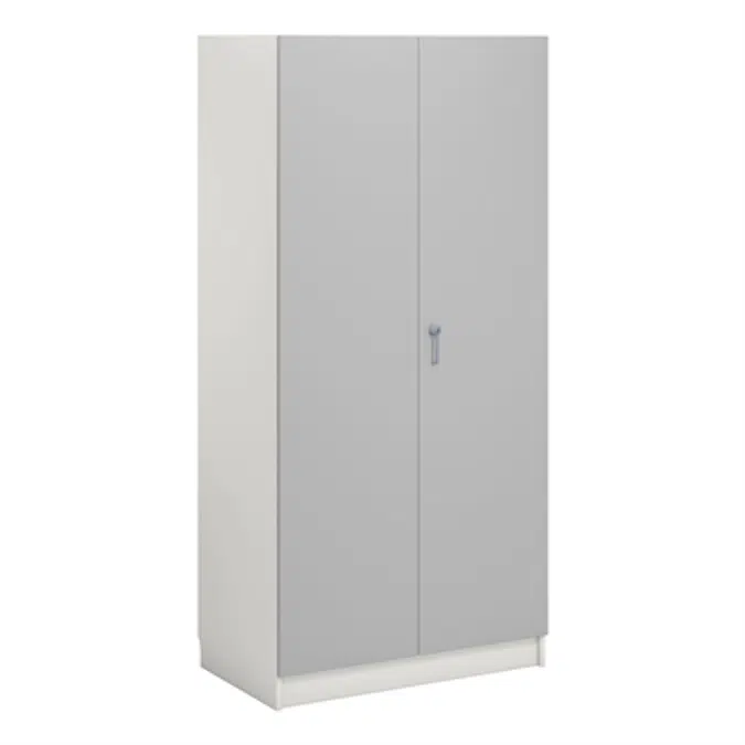 Norden material cabinet 2 solid door B100xD60xH210 white