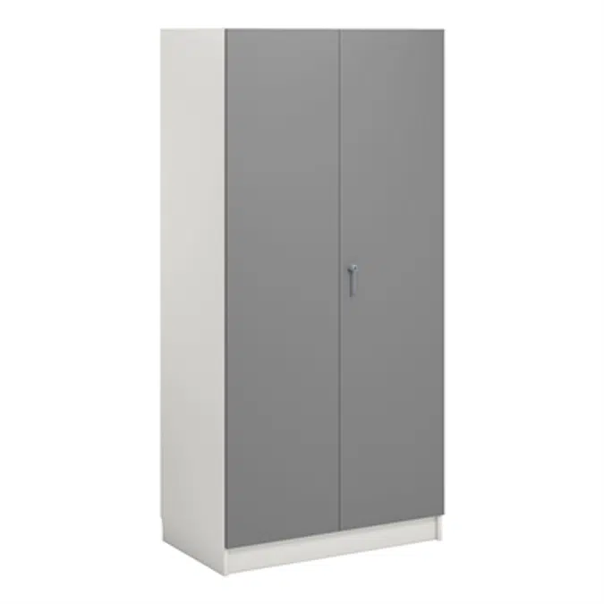Norden material cabinet 2 solid door B100xD60xH210 white