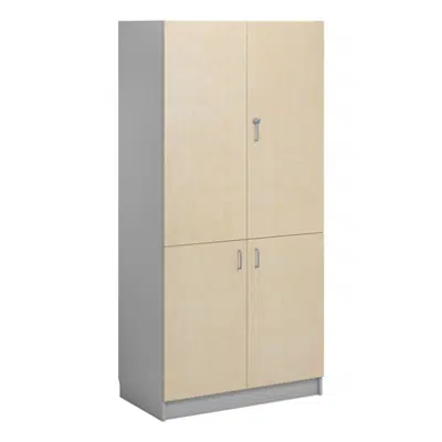 Norden material cabinet 4 solid door B100xD60xH210 grey