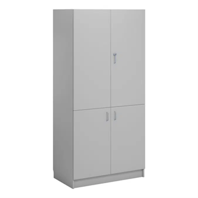 Norden material cabinet 4 solid door B100xD60xH210 grey