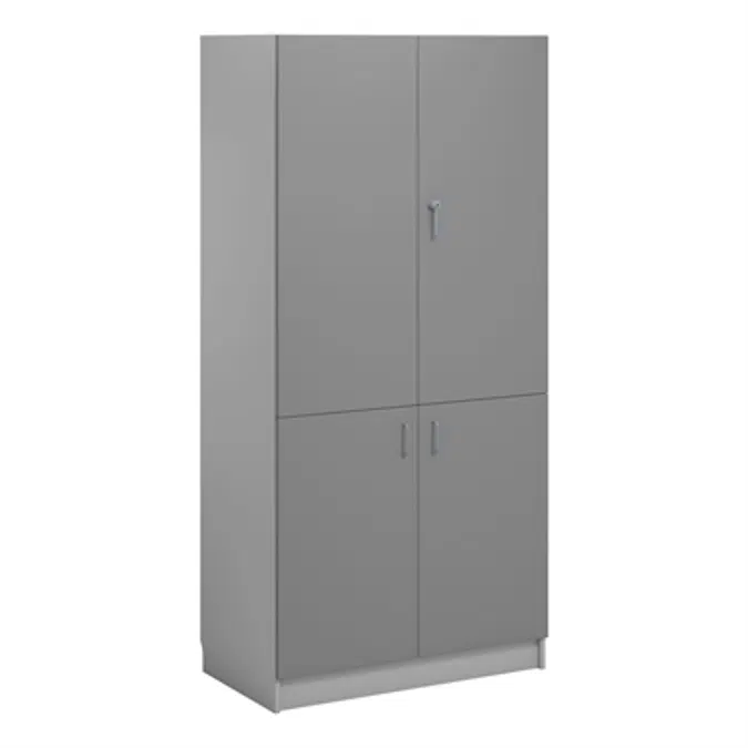 Norden material cabinet 4 solid door B100xD60xH210 grey