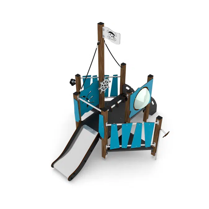 WOODEN Pirate Ship M