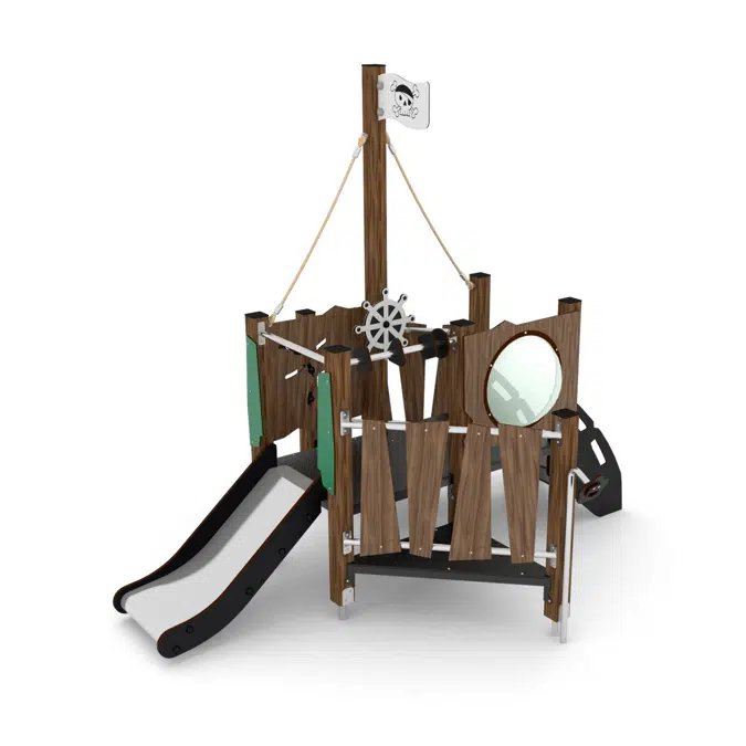 WOODEN Pirate Ship M