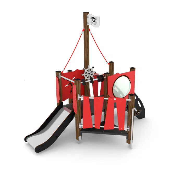 WOODEN Pirate Ship M