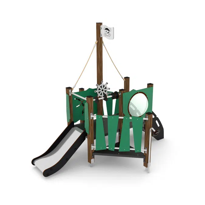 WOODEN Pirate Ship M