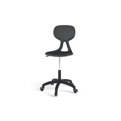 Stol Poly gas medium sh 50-70 cm med hjul图像