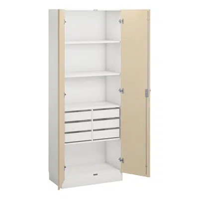 Norden material cabinet 6 drawer B80xD47xH210 white