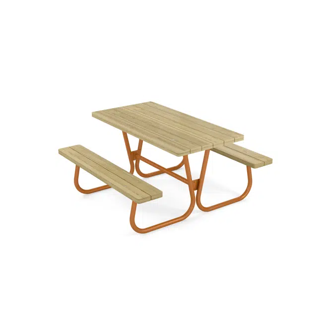Rörvik picknickbord furu 140x70 H72 cm