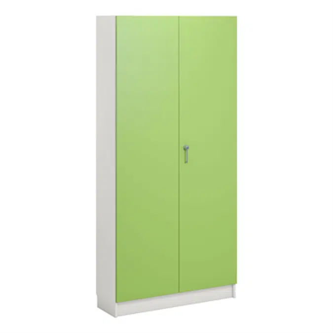 Norden material cabinet 2 solid door B100xD32xH210 white
