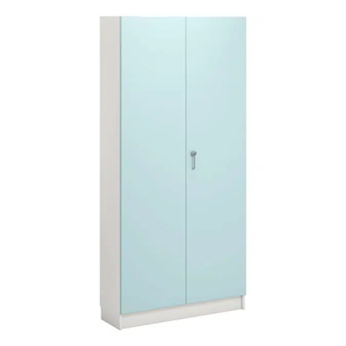Norden material cabinet 2 solid door B100xD32xH210 white