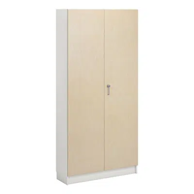 Norden material cabinet 2 solid door B100xD32xH210 white