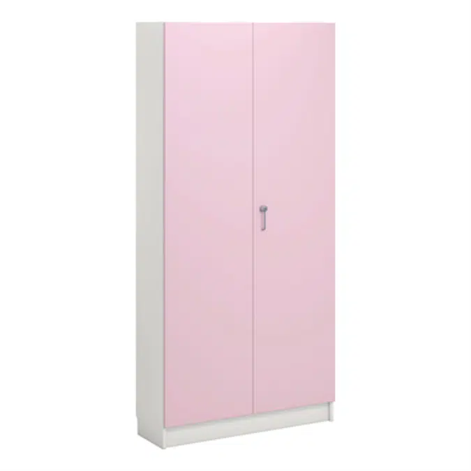 Norden material cabinet 2 solid door B100xD32xH210 white