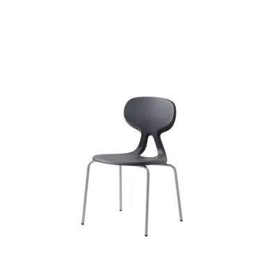 bilde for Stol Poly 4 medium 37 cm sølv