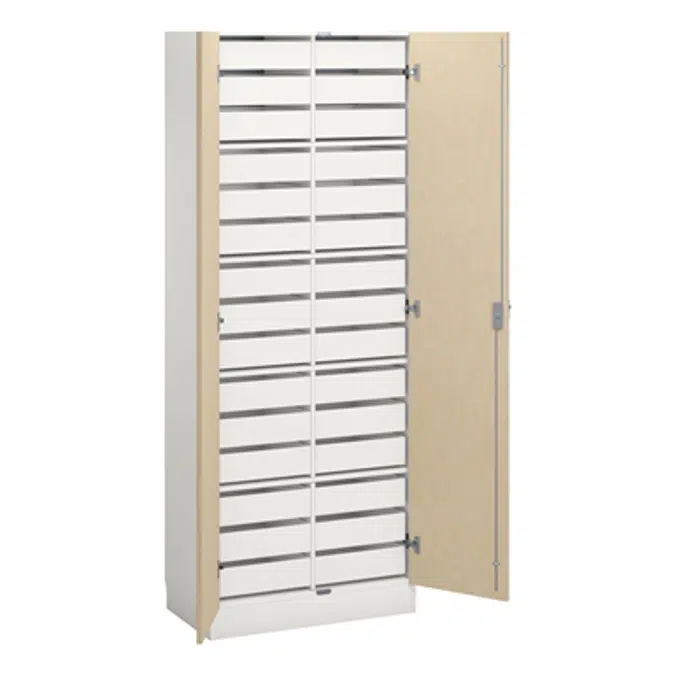 Norden material cabinet 30 drawer B80xD47xH210 white
