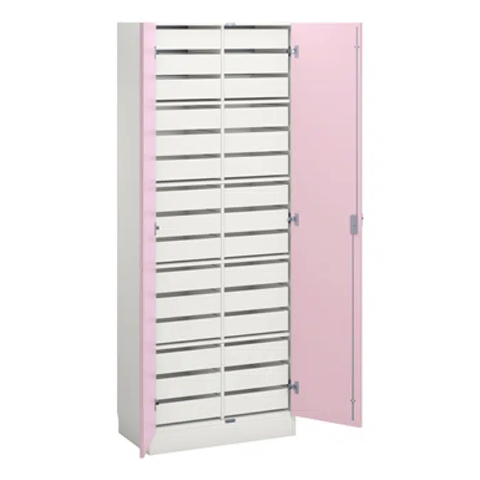 Norden material cabinet 30 drawer B80xD47xH210 white