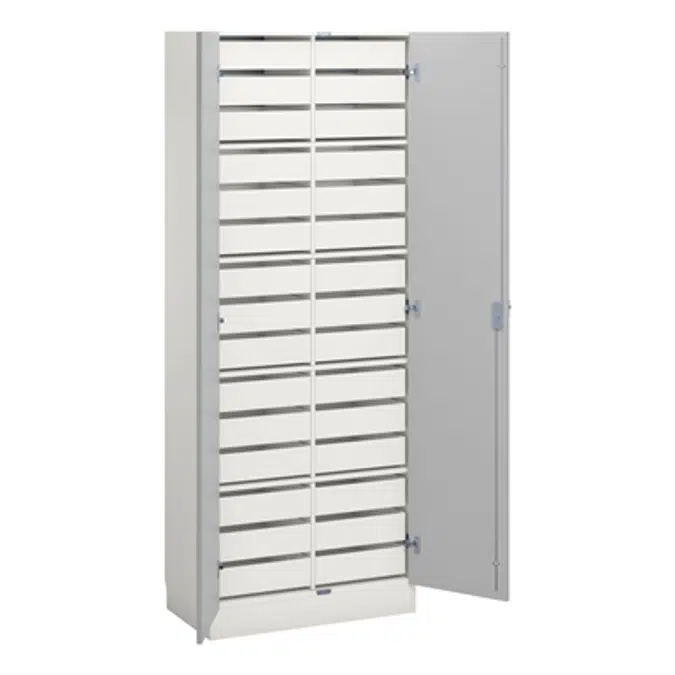 Norden material cabinet 30 drawer B80xD47xH210 white