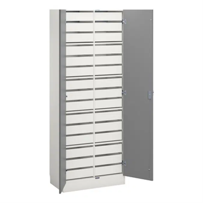 Norden material cabinet 30 drawer B80xD47xH210 white