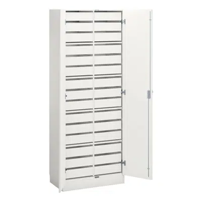 Norden material cabinet 30 drawer B80xD47xH210 white