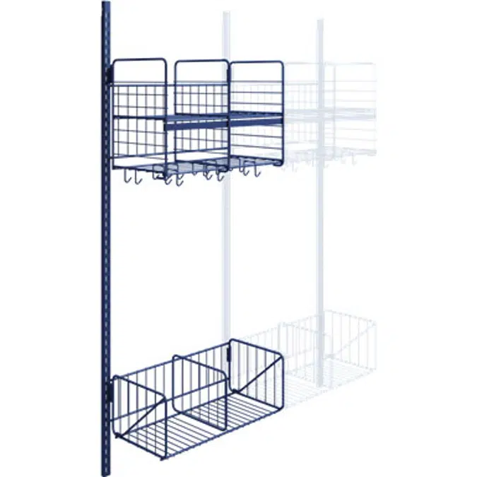 Wille 2-tray wall Add-on section