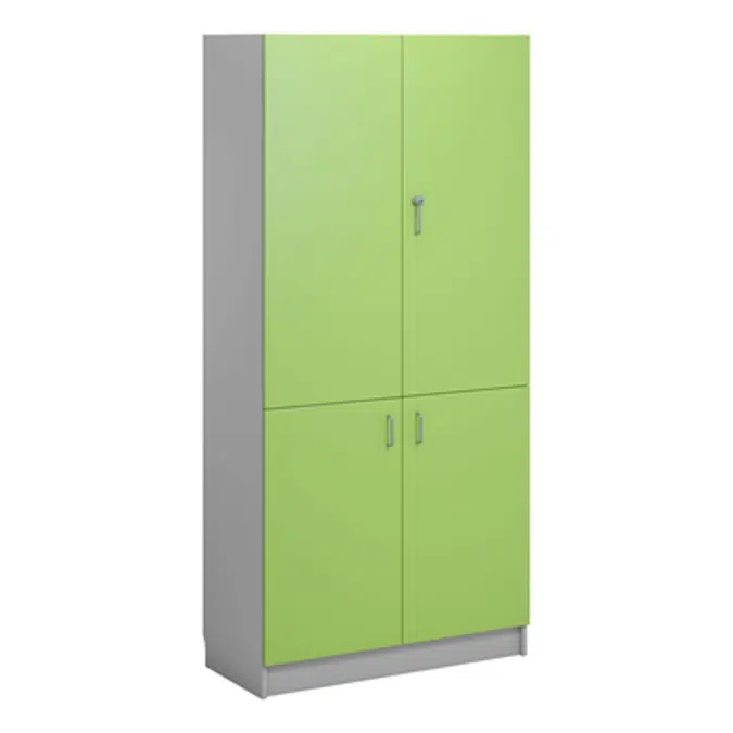 Norden material cabinet 4 solid door B100xD47xH210 grey