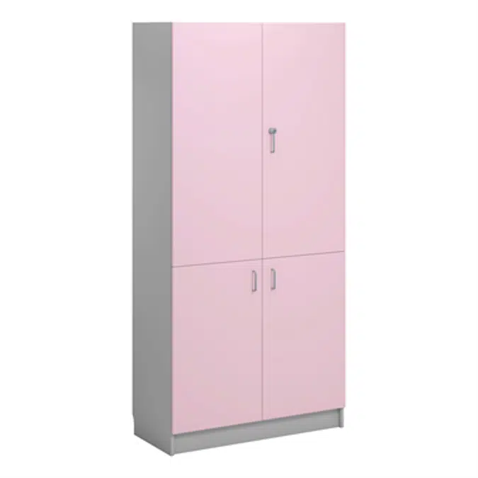 Norden material cabinet 4 solid door B100xD47xH210 grey