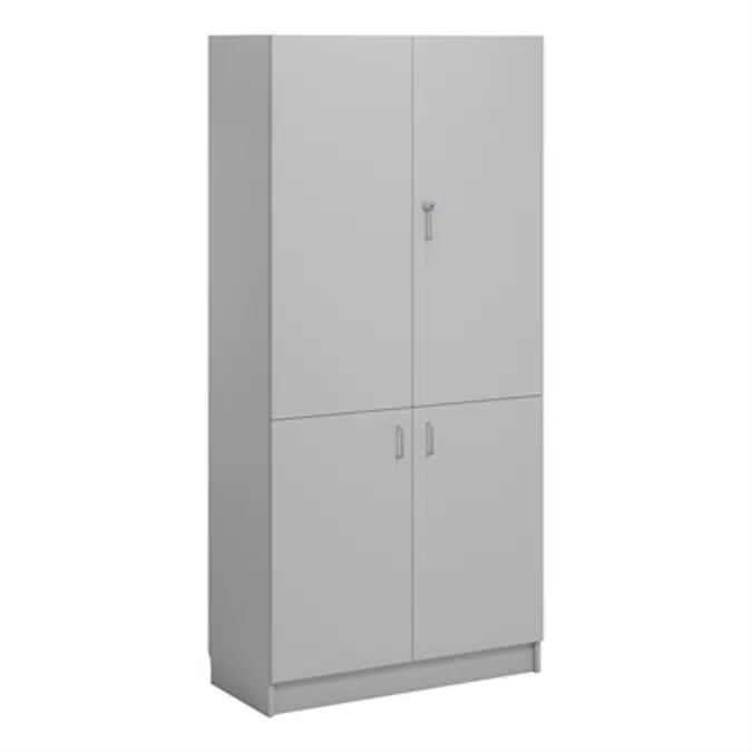 Norden material cabinet 4 solid door B100xD47xH210 grey