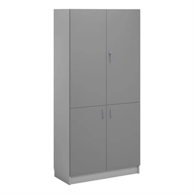 Norden material cabinet 4 solid door B100xD47xH210 grey