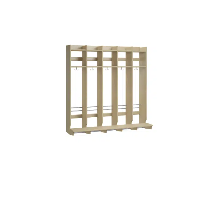 Flexi 25 klädfack hel med sittbänk